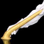 Super Long Horse Dildo With Suction Cup - Golden - Image 4