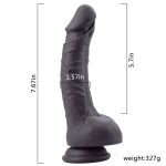 Lifelike 7.7"/19.5 cm Realistic Dildo - Wound - Image 3