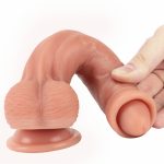 Lifelike 8.7"/22 cm Realistic Dildo - Foreskin - Image 3
