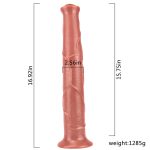 Realistic Colorful 16.9"/43 cm Dildo - Elephant - Image 9