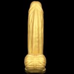 Liquid Silica Gel Realistic Dong - Golden - Image 8