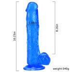 Realistic Colorful 10.2"/26 cm Dildo - Cow - Image 8