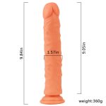 Lifelike Silicone 9.8"/25 cm Dildo - Optimus - Image 4