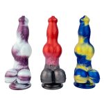 Dog Realistic Multicolor Dildo with Knot - Image 7