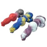 Dog Realistic Multicolor Dildo with Knot - Image 8