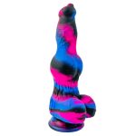 Dog Realistic Multicolor Dildo with Knot