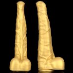 StudHorse Realistic Curved Dildo - Golden - Image 6