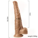 Real Skin 16.3"/41.5 cm Dildo - Image 5