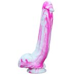 Double Color Mix Realistic Dildo - 10.6" - Image 10