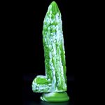 Balsam Pear Colorful Silicone Dildo - Image 10