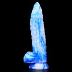 Balsam Pear Colorful Silicone Dildo - Image 11
