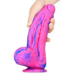 Fat Double Color Silicone Dildo - Image 3