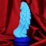 Unicorn Lifelike Silicone Dildo - Blue - Image 4