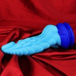 Unicorn Lifelike Silicone Dildo - Blue - Image 5