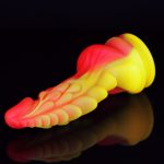 Unicorn Lifelike Silicone Dildo - Fire - Image 3