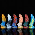Unicorn Lifelike Silicone Dildo - Colorful - Image 10