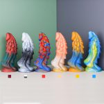 Unicorn Lifelike Silicone Dildo - Colorful - Image 23