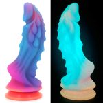 Unicorn Lifelike Silicone Dildo - Luminous - Image 6