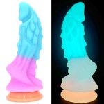 Unicorn Colorful Silicone Dildo - Luminous - Image 6