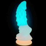 Unicorn Colorful Silicone Dildo - Luminous - Image 7
