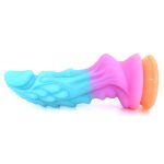 Unicorn Colorful Silicone Dildo - Luminous - Image 3