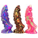Unicorn Mixed Color Lifelike Silicone Dildo - Image 6