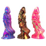Unicorn Mixed Color Lifelike Silicone Dildo - Image 13