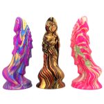 Unicorn Mixed Color Lifelike Silicone Dildo - Image 3