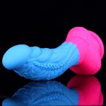 Flamingo Lifelike Silicone Dildo - Blue - Image 6