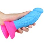 Flamingo Lifelike Silicone Dildo - Blue - Image 3