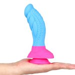 Flamingo Lifelike Silicone Dildo - Blue - Image 4