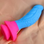 Flamingo Lifelike Silicone Dildo - Blue - Image 5
