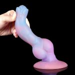 Alien Space Cock Glow in The Dark Silicone Dildo - Image 7
