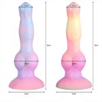 Alien Space Cock Glow in The Dark Silicone Dildo - Image 3