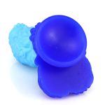 Pangolin Lifelike Silicone Dildo - Blue - Image 2