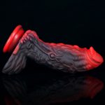 Pangolin Lifelike Silicone Dildo - Fire - Image 8