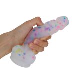 Jelly Colorful Liquid Silicone Dildo - Image 3