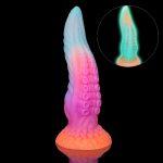 Luminous Silicone Octopus Tentacle Fantasy Soft Dildo - Image 6