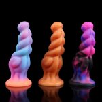 Colorful Silicone Seahorse Butt Plug - Image 5