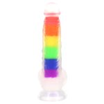 Double Layer Rainbow Dildo 7.4 inch - Image 4