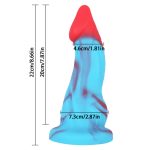Blue And Red Realistic Dick - 22cm/8.6" - Image 4