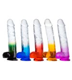 Double Color Jelly Dildo With Ball - Image 6