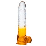 Double Color Jelly Dildo With Ball - Image 4