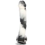 Black and White PVC Realistic Dildo 02 - Image 7