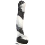 Black and White PVC Realistic Dildo 02 - Image 9