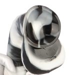 Black and White PVC Realistic Dildo 02