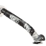 Black and White PVC Realistic Dildo 03