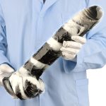 Black and White PVC Realistic Dildo 05 - Image 7