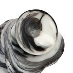 Black and White PVC Realistic Dildo 05 - Image 8