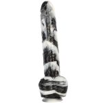 Black and White PVC Realistic Dildo 05 - Image 12